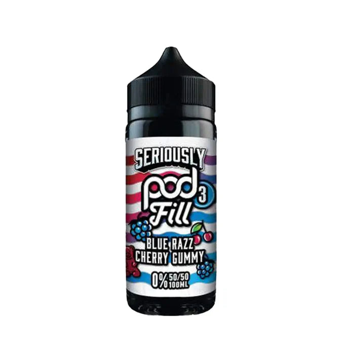 Blue Razz Cherry Gummy Seriously Pod Fill 3 100ml Shortfills