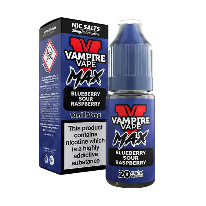 Blueberry Sour Raspberry Vampire Vape MAX Nic Salt E-Liquid