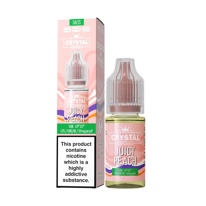 Juicy Peach Nic Salt E-Liquid by SKE Crystal
