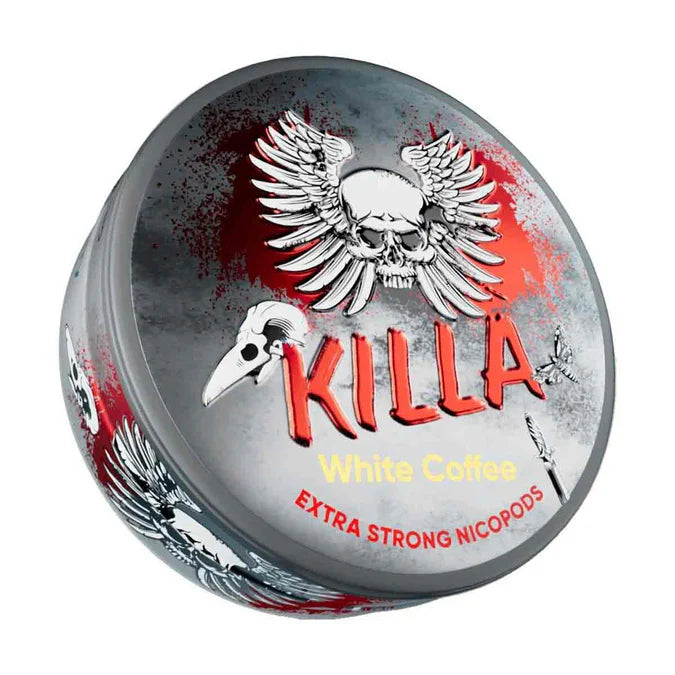White Coffee Killa Nicotine Snus Pouches